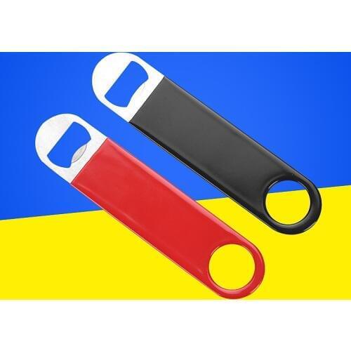 100pcs Multifunction Bottle Opener Large Stainless Steel Flat Bottle Opener Tool Bar Beer Wine Openers Bottle Openers For Beer