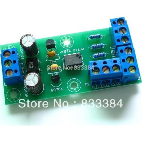 Free shipping New BTL adapter plate bridge board / XLR to balanced processor board DIY KIT