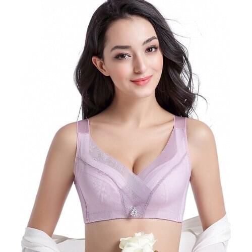 34-52 New 2018 Plus size bra for women biggest C D E cup bra large size lingerie push up breathable healthy brassiere underwear
