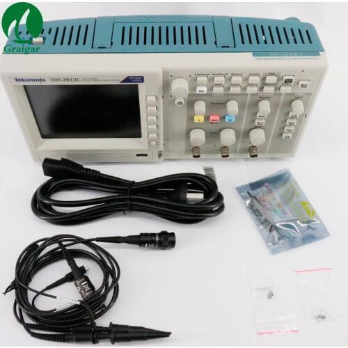 TDS2012C Tektronix Digital Storage Oscilloscope Time Base Accuracy 50 ppm
