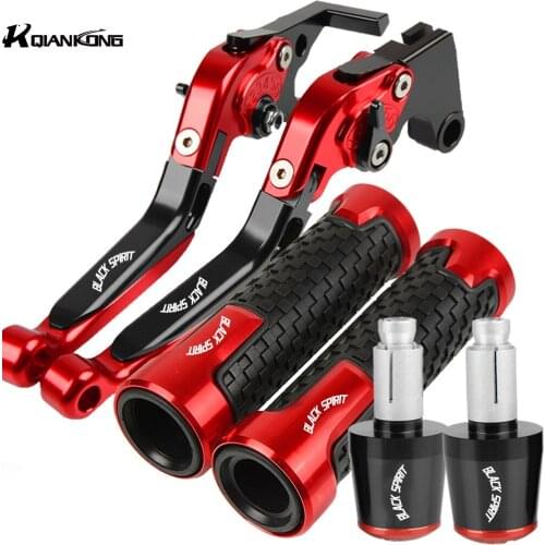 For HONDA BlackSpiRit 2014-2016 Motorcycle Adjustable Clutch CNC Aluminum Brake Clutch Levers Handlebar Handle Grips Ends 2015