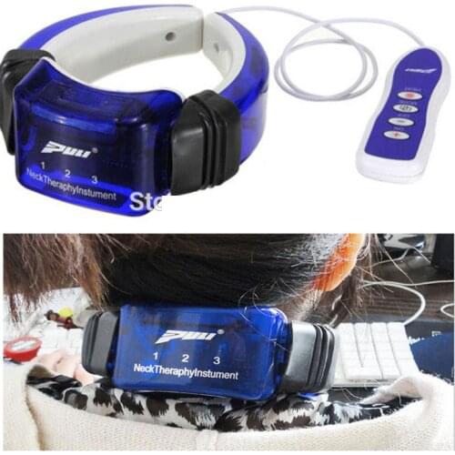 Electric Magnetic shiatsu Neck Cervical Collar Therapy Massager Infrared Therapeutic Spine Cure Vibrating Instrument Vertebra