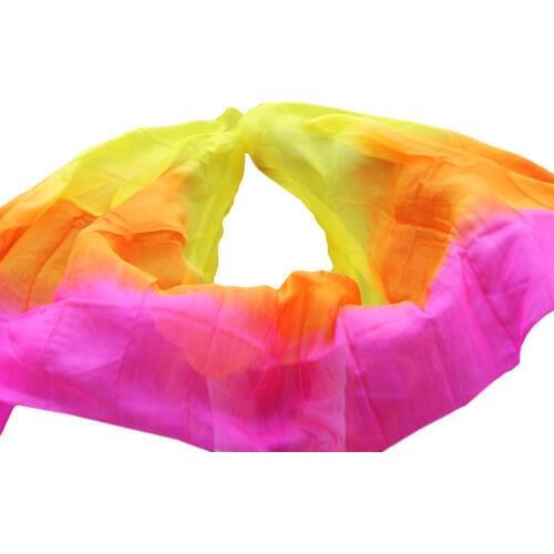 Belly dance veils 100% silk veils handmade gradual color veils can be customized