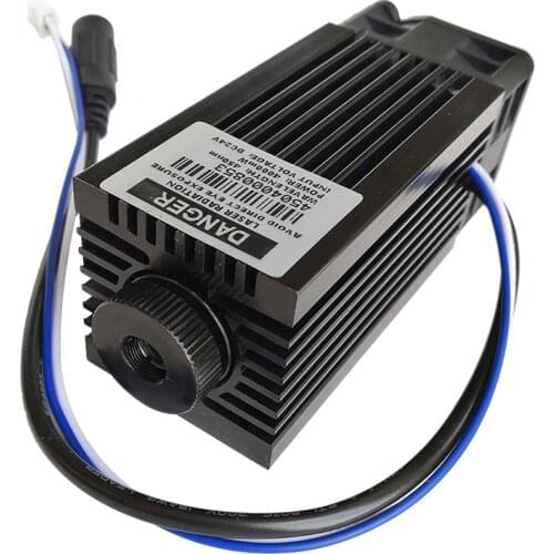 Focusable 4W 4000mW 450nm Blue Diode Laser Module With TTL/PWM DC24V 12V for Cutter Engraver CNC Accessories