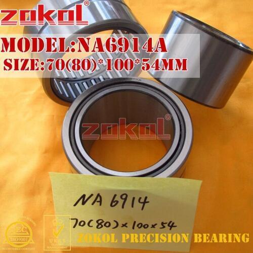 ZOKOL NA6914 A NA6914A Entity ferrule needle roller bearing 70*100*54mm RNA6914A 80*100*54mm