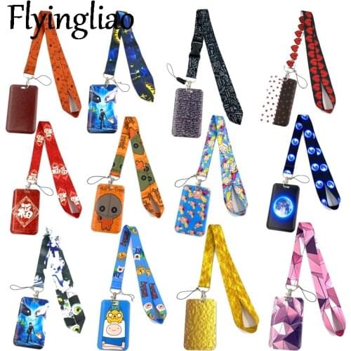 Creative Lanyards Card Holder Student Hanging Neck Phone Lanyard Badge Subway Access Card Holder Accessories kid