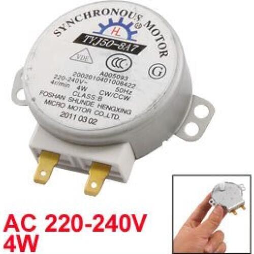 Uxcell Hot Sale 1Pcs AC 220-240V 4W 4RPM Micro Synchronous Motor for Microwave Oven