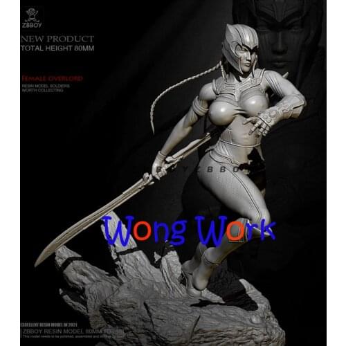 Wong Work Unpainted Resin 80mm Unassembled Garage Kits GK Model Kit Figure TD-2681