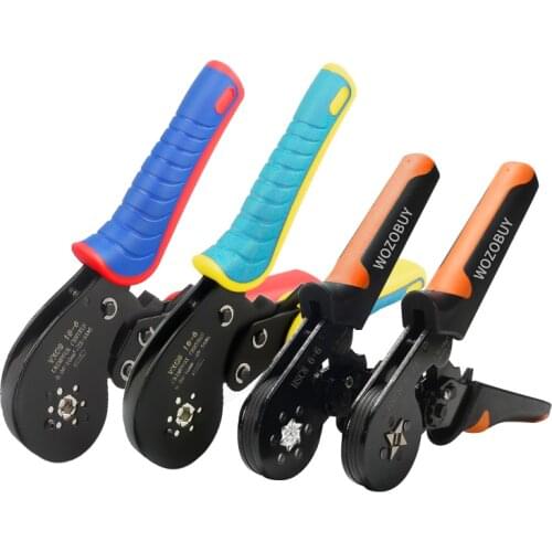 Tube Terminal Crimping Tool Set, WOZOBUY Self-Adjusting Crimping Pliers, HSC8 6-4A/6-6/VXC9 16-6 Ferrule Electrician’S Pliers