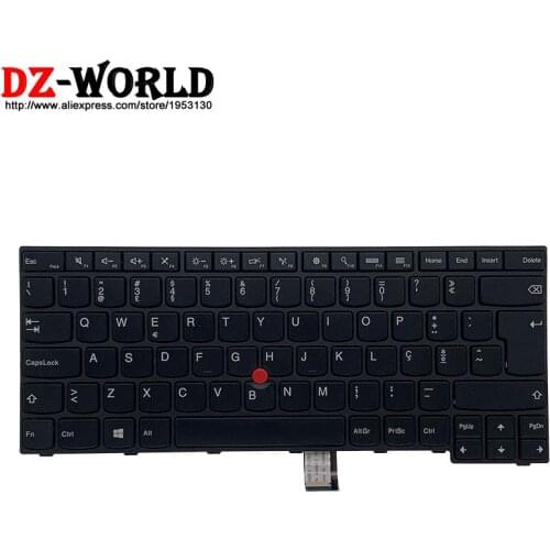 New Original PT Portuguese Keyboard for Lenovo Thinkpad E450 E450C E455 E460 E465 Laptop 04X6123 04X6163 04X6203