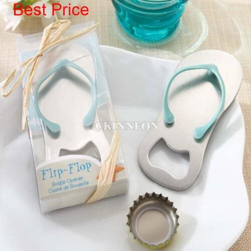 500Pcs/Lot)+Customized Flip-flop Wine Bottle Opener Beach Themed Wedding Favors Personalized Gift For Guest