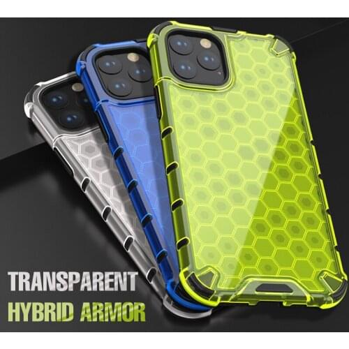 Shockproof Armor Phone Case for IPhone 12Pro 11 12Pro Max Honeycomb Airbag Back Cover for IPhone 12 X XR XS Max 7 8 Plus SE 20