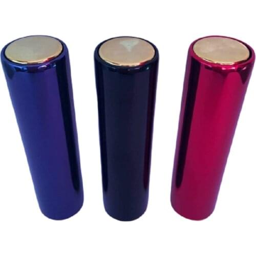 12.1mm Empty Alumnium Lipstick Tube Round Press Bounce Lip Balm Tube Lip Rouge Container High-end Cosmetic Container 10/15pcs