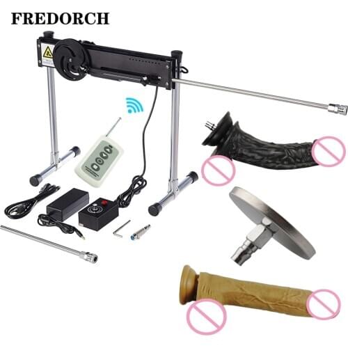 Fredorch 120w strong motor sex machines for adults toys couple sexoshop machine With huge dildo love machine for women