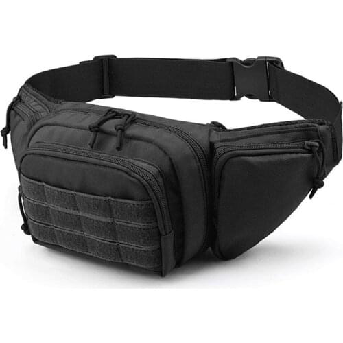 Tactical Waist Bag Gun Holster Military Fanny Pack Sling Shoulder Bag Outdoor Chest Assult Pack Concealed Pistol Carry Holster