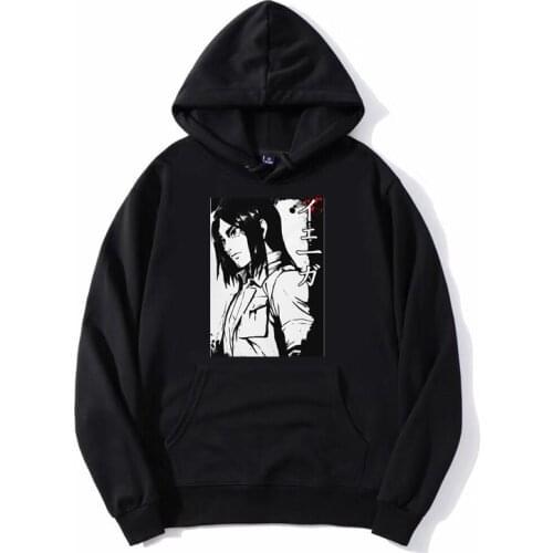 Attack On Titan Hoodie Eren Men Fashion Men Hooded Sweatshirt Fleece Hoodies Harajuku Streetwear Anime