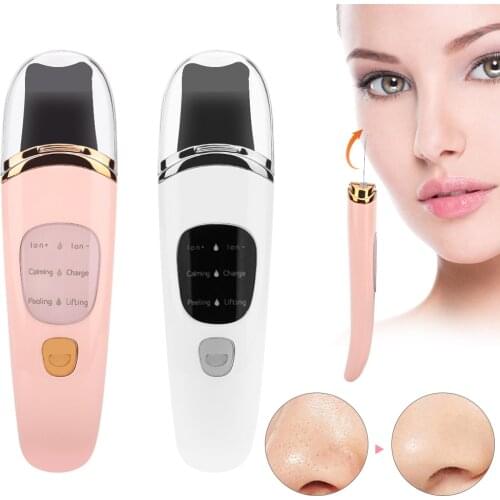 Ultrasonic Face Cleaning Skin Scrubber Facial Cleaner Blackhead Removal Skin Peeling Pore Cleaner Face Scrubber Beauty Device