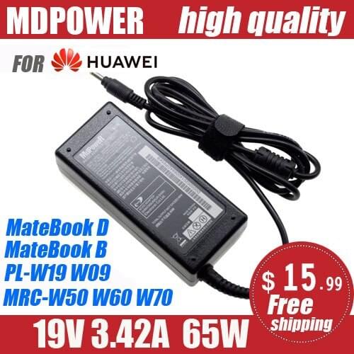 19V 3.42A 65W FOR HUAWEI MATEBOOK D MateBook B MRC-W50 MRC-W60 MRC-W70 PL-W19 PL-W09 laptop AC adapter Charger power supply