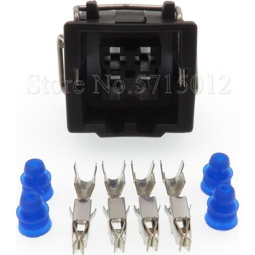 4 Hole 444524-1 Waterproof Car Air Conditioning Pressure Switch Plug Temperature Sensor Connector For VW