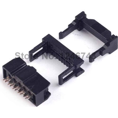 50PCS IDC Socket FC-10P 2.54mm IDC connector 10-pin Cable Socket 10P