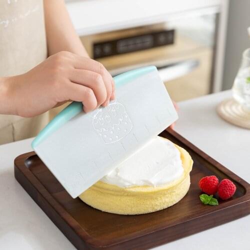9Inch Plastic Pastry Dough Cutter Pizza Scrapers Cream Squeegee Knife Dough Cake Butter Cutting Scraper Pastry Kitchen Tool