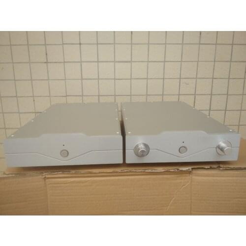 Aluminium Tube power amplifier case 300B split single end amplifier DIY chassis box silver 280X 80X 458mm