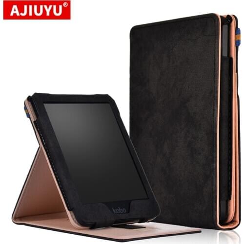 For Kobo Clara HD Case 6" Ebook-Reader Protective Stand Cover For kobo clara HD N249 2018 PU Leather Smart Cover case 6.0 inch