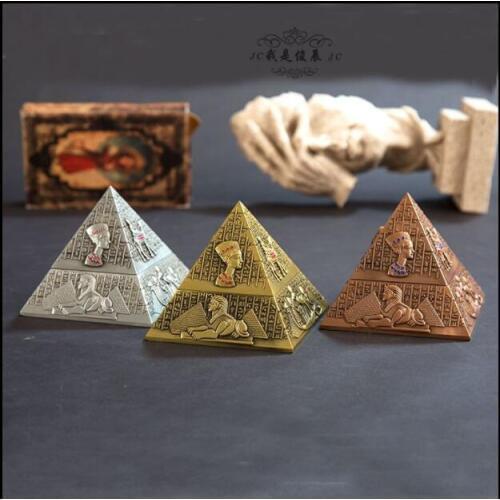 Egyptian decor metal creative ashtray metal aschenbecher ashtray home cigarette cenicero vintage ashtray for boy‘s gifts AT031