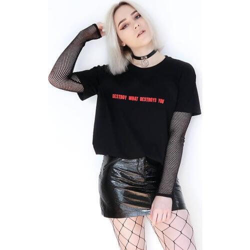 Destroy What Destroys You T-shirt 90s Pale Pastel Tumblr Inspired Grunge Aesthetic Aesthetics t shirt moletom do tumblr t shirt