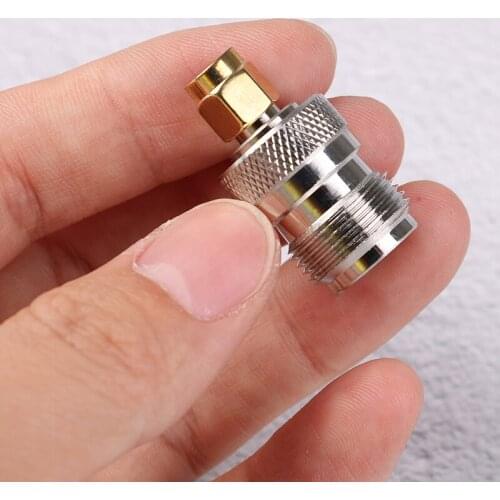 Hot Sale NEW N Female Jack to SMA Male Plug RF Coax Adapter convertor Straight 1PC