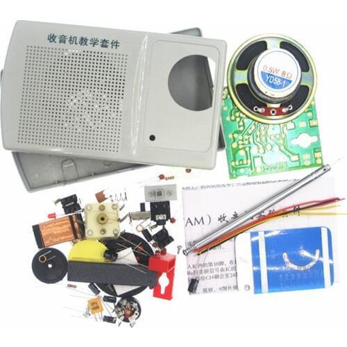 HAILANGNIAO 1set DC3V DIY ZX2051 Type IC FM AM Radio Kit Electroinc Learning Kit