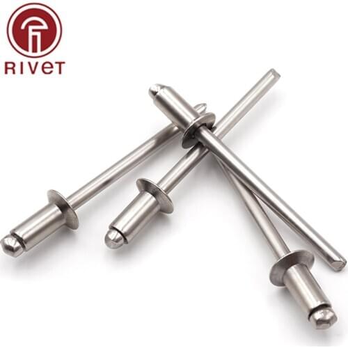 ISO 15984 M4.8*20/22/25/30/35mm Stainless Steel Open End Blind Rivets Countersunk Head Rivet Fasteners For Ship Aircraft