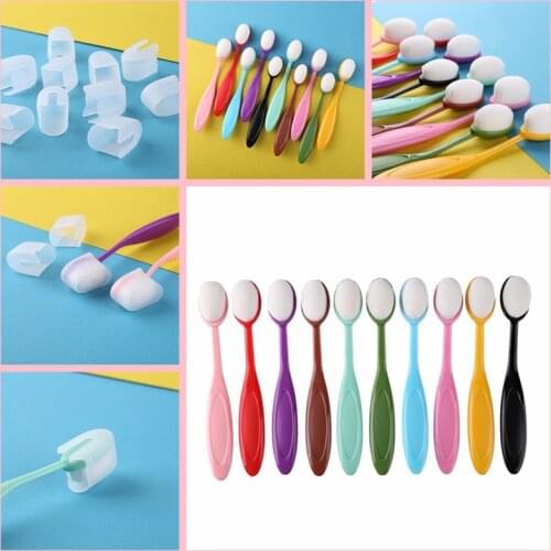 10 Different Colors Blending Brushes Soft Bristles Ergonomic Handles Used for Coloring Making Card Brushing Painting Craft bew