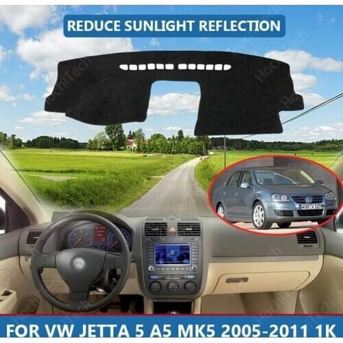 Right Hand Drive High Polyester Fiber Anti-UV Car Dashboard Cover Mat for VW Jetta 5 A5 MK5 2005-2011 1K Cover