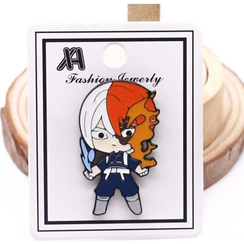 Fashion My Hero Academia Anime Peripheral Cartoon Round for Clothing Acrylic Collectible Brooch Pins Button Badges Accessories