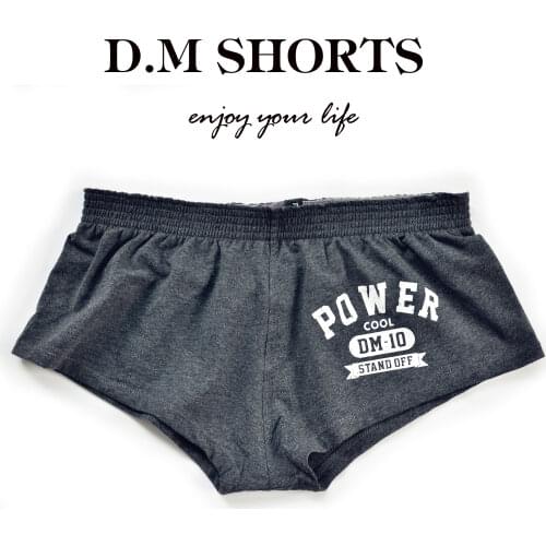 Fashion letter Pattern Sexy Gay Mens underwear Male Underpants Cotton Comfortable Breathable low waist Boxer Shorts