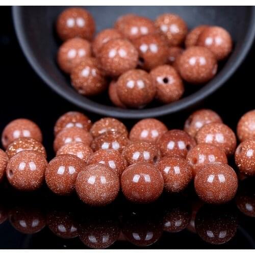 Wholesale Natural Golden Sands Stone Beads Round Loose Spacer Beads For Jewelry Making 4/6/8/10/12mm DIY Bracelet Handmade