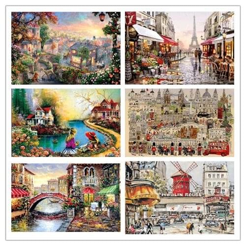 Jigsaw Puzzle 1000 Pieces Adult Puzzle Jigsaw Parper Puzzle Adulto Educational Toys 1000 Pieces Puzzle Toy For Childrens Gift