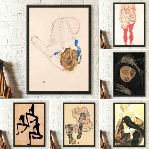 Egon Schiele print art print home decoration mural poster
