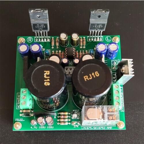 KYYSLB AC Dual 18-24V 50 Watts*2 TL082+SK18752 HIFI Grade Fever Power Amplifier Board 2.0 Finished Board