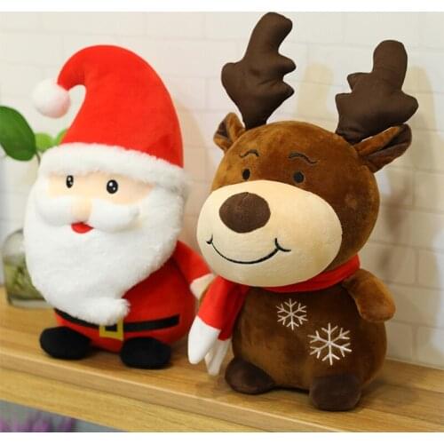 Christmas Plush Dolls Home Decorations Toys Santa Claus Elk Doll Christmas tree U7EE
