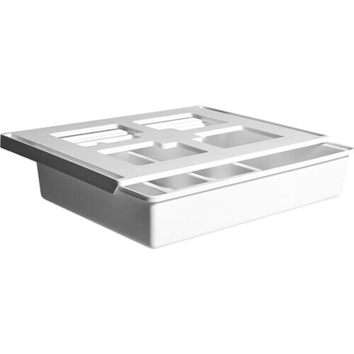 Hidden Desk Bottom Storage Box Office Table Bottom Organizer Sundries Stationery Holder Creative Drawer Under Table with Cover