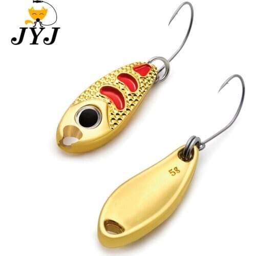 1pc a lot 1.5g/2.5g/3.5g/5g MINI metal zinc alloy spoon lure bait for bass snakehead trout fishing tackle