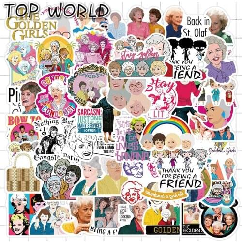 10/50Pcs/set The Golden Girls Cartoon Comedy TV Graffiti Sticker For Kids Phone Case Luggage Decals Motorcycle Helmet Laptop