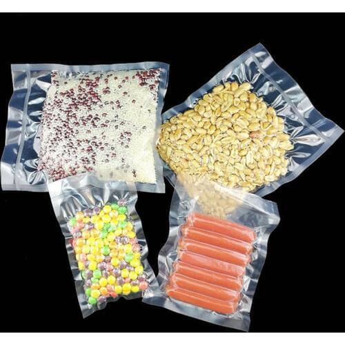 100Pcs Food Storage Saver Bags Vacuum Plastic Storage Bag for Vacuum Sealing for Kitchen Vacuum Sealer To Keep Food Fres