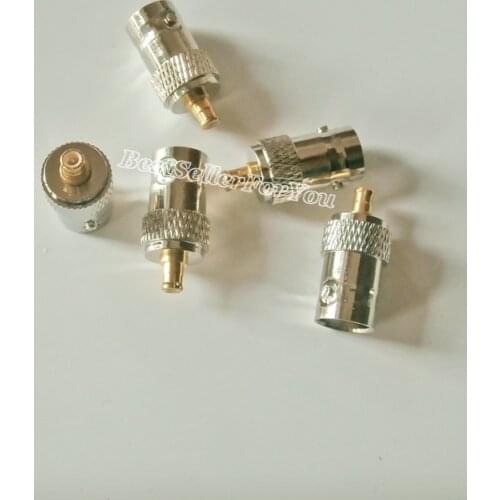 10Pcs Adapter BNC Q9 Female Jack To MCX Male Plug Connector M/F DVB-T TV Antenna New