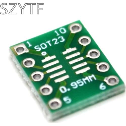 20pcs/bag Adapter plate SOT23 MSOP10 UMAX turn DIP10 0.5mm / 0.95mm