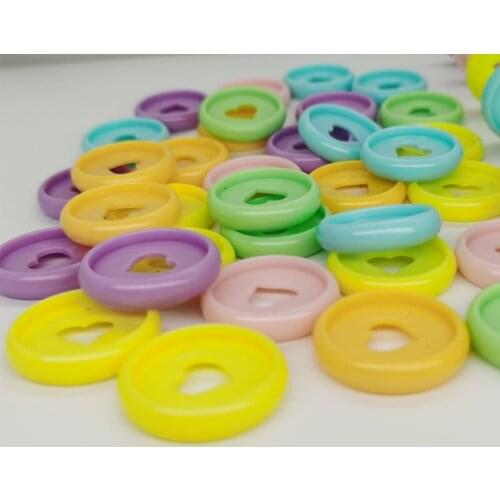 24PCS Binding Plastic Rings Mushroom Hole Loose-leaf Notebook Plastic Binding Disc 24MM Planner Binder Rings Office Supplies