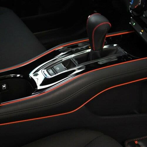 5M Car styling Dashboard Panel Embedded Black Edge Gap Line Point Molding Car Sticker Decoration Strip Line DIY
