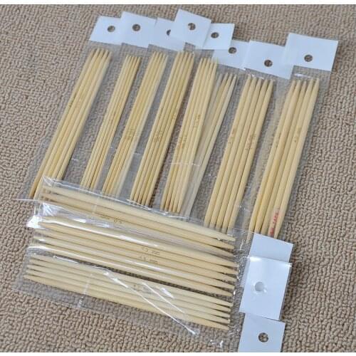 5pc/size 11 size/set 15lot/pack Bamboo Straight Knitting needlework 13cm Knitted kits DIY Handle Tool Handicrafts Needle-71892